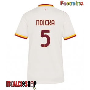 AS Roma Evan Ndicka #5 Seconda Maglia Femmina 2026-27 Manica Corta AS Roma Evan Ndicka #5 Seconda Maglia Femmina 2026-27 Manica Corta